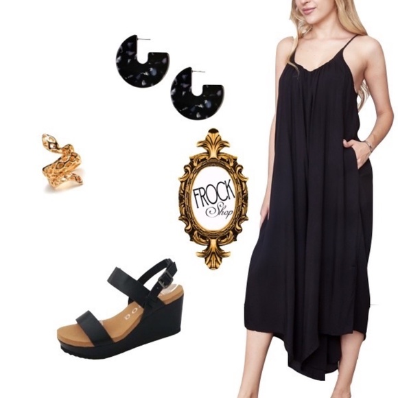 Bamboo Black Wedge, 10 - Picture 4 of 5